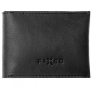 Portfel skórzany Fixed Mini Smart Wallet do Apple AirTag, czarny