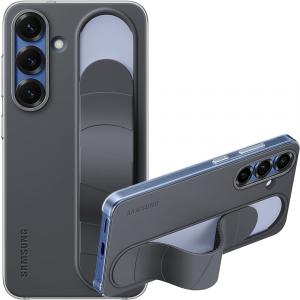 OUTLET: Etui Samsung Silicone Standing Grip Case do Galaxy S25, czarne