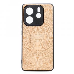 Drewniane etui do Xiaomi Redmi Note 14 5G, Bewood Kalendarz Aztecki Aniegre