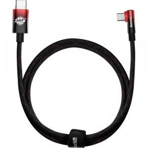 Kabel do telefonu / laptopa / tabletu Baseus MVP 2 Elbow 100W USB-C do USB-C 1m, czarno-czerwony