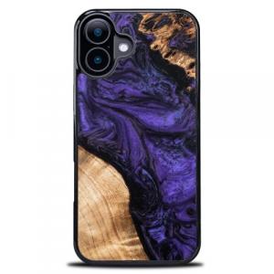 Drewniane etui Bewood Unique - Violet do iPhone 16 Plus