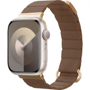 Pasek magnetyczny Crong Eclipse do Apple Watch 42/41/40/38 mm, brązowy