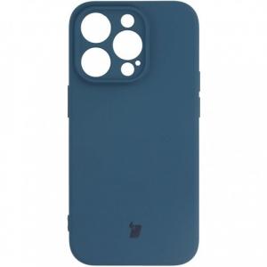 Etui Bizon Case Silicone do iPhone 14 Pro, granatowe