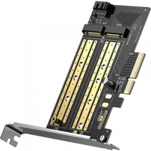 Ugreen karta rozszerzeń, adapter PCIe 3.0 x4 do M.2 NVMe M-Key / B-Key, czarna