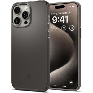 OUTLET: Etui Spigen Thin Fit do iPhone 15 Pro Max, stalowe
