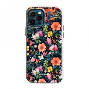 Etui ochronne do iPhone 12 Pro, Mobiwear Elite Pro, kolorowo-kwieciste