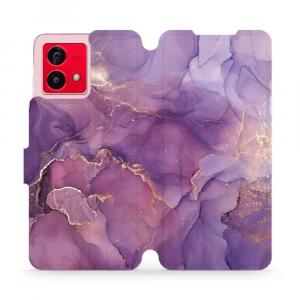 Etui z klapką do Motorola Moto G84 5G, Mobiwear Book, fioletowe