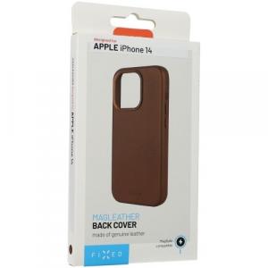 Etui Fixed MagLeather do iPhone 14, brązowe