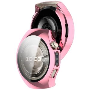 Etui z osłoną ekranu Bizon Case Watch Felipe do Huawei Watch 5 42mm, różowy