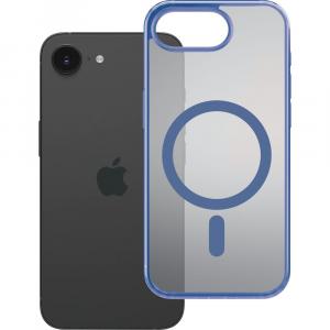 Etui 3mk Frosty MagCase do iPhone 16e, półprzezroczyste z niebieskim