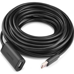 OUTLET: Kabel aktywny przedłużacz USB 2.0 Ugreen 480 Mbps, 15m, czarny