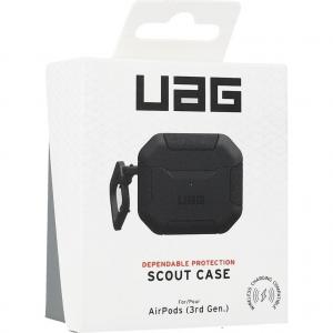 OUTLET: Etui pancerne Urban Armor Gear UAG Scout Apple AirPods 3, czarne