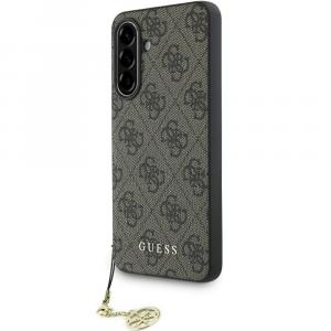 Etui Guess 4G Charms Collection do Galaxy A36 5G, brązowe