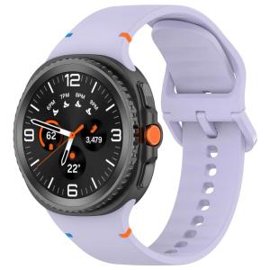 Silikonowy pasek Bizon Strap Watch Silicone G do Galaxy Watch 8 / 8 Classic, jasnofioletowy