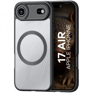 Etui Dux Ducis Aimo Mag do iPhone 17 Air, przezroczyste z czarną ramką