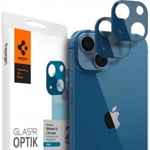 Szkło na aparat Spigen Glas.tr Optik 2-Pack iPhone 13 / 13 Mini, niebieskie