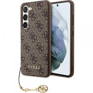 Etui Guess 4G Charms Collection do Galaxy A55, brązowe