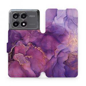 Etui z klapką do Xiaomi Poco X6 Pro, Mobiwear Book, fioletowe