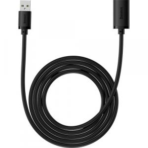 Kabel przejściówka Baseus AirJoy USB 3.0 (męski) - USB 3.0 (żeński), przedłużacz 5 Gbps, 2 m, czarny