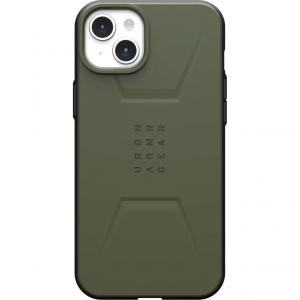 Etui pancerne Urban Armor Gear Civilian MagSafe do iPhone 15 Plus, oliwkowe