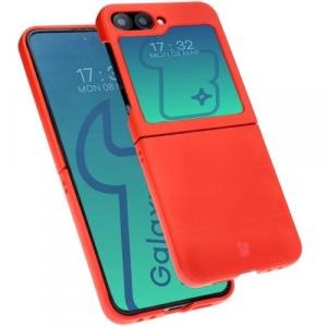 Pancerne etui Bizon Case Tur do Galaxy Z Flip6, czerwone