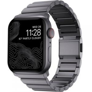 Pasek Nomad Aluminum Band do Apple Watch 49/45/44 mm, szary