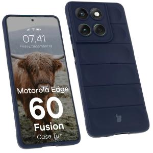 Pancerne etui Bizon Case Tur do Motorola Edge 60 / 60 Fusion, granatowe
