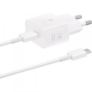 Ładowarka sieciowa Samsung EP-T2510XW 25W Fast Charge + kabel USB-C, biała