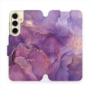 Etui z klapką do Galaxy S24 FE, Mobiwear Book, fioletowe
