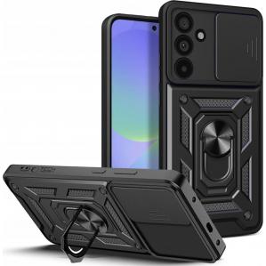 Etui z ringiem Tech-Protect Camshield Pro do Samsung Galaxy A36 5G, czarne