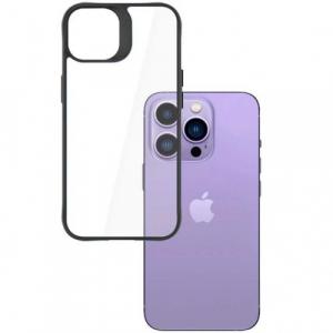 Etui 3mk Satin Armor Case+ do iPhone 14 Pro, przezroczyste z czarną ramką