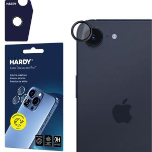 Osłony na aparat 3mk HARDY Lens Protection Pro 1 zestaw dla iPhone 16e, czarne