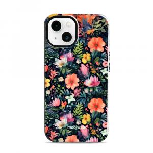 Etui ochronne do iPhone 13, Mobiwear Elite Pro, kolorowo-kwieciste