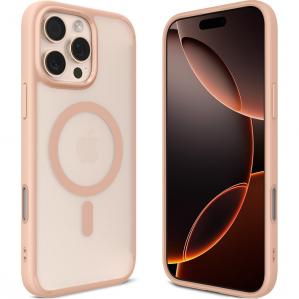 Etui Spigen Ultra Hybrid T Mag (CC) do MagSafe do iPhone 16 Pro, półprzezroczysto-różowe
