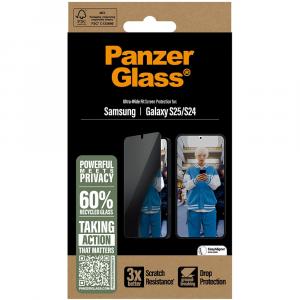 Szkło hartowane na cały ekran PanzerGlass Ultra-Wide Fit Privacy do Galaxy S25, prywatyzujące