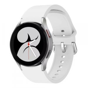 Pasek Bizon Strap Watch Silicone do Galaxy Watch 20 mm, biały