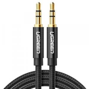 Kabel Ugreen AV112 AUX 3,5 mm mini jack (2x męski) 2m, czarny