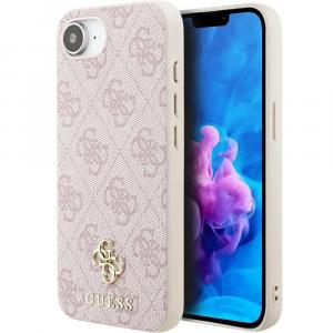 Etui Guess Hardcase 4G Small 4G and Classic do MagSafe do iPhone 16e, różowe