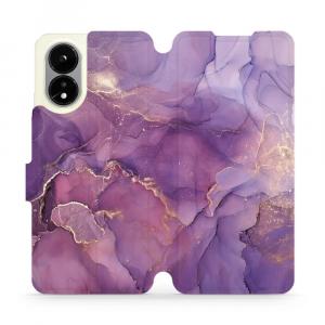 Etui z klapką do Oppo A38, Mobiwear Book, fioletowe