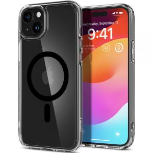 OUTLET: Etui Spigen Ultra Hybrid Mag MagSafe do iPhone 15 Plus, przezroczysto-czarne