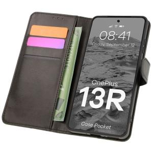 Etui z klapką Bizon Case Pocket do OnePlus 13R, czarne