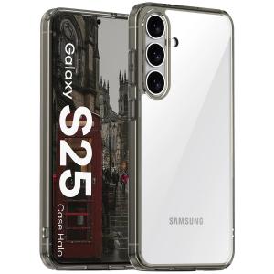 Etui Bizon Case Halo do Galaxy S25, przydymione-czarne