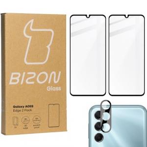 2x Szkło + szybka na aparat BIZON Edge 2 Pack do Galaxy A05s