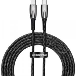 Kabel Baseus Glimmer Series 100W USB-C do USB-C 2m, czarny