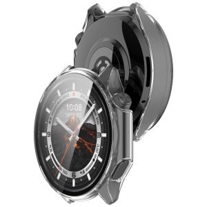 Etui ze szkłem do zegarka Bizon Case+Glass Watch do OnePlus Watch 3 / Oppo Watch X2, przezroczyste