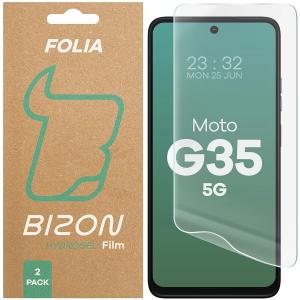 Folia hydrożelowa na ekran Bizon Glass Hydrogel Front do Motorola Moto G35 5G, 2 sztuki