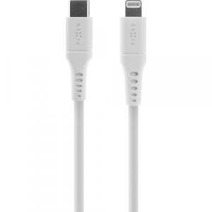 Kabel Fixed Liquid Silicone USB-C / Lightning 60W 0.5 m, biały