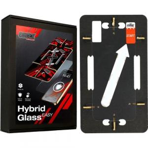 Szkło hybrydowe na ekran Grizz HybridGlass Easy do iPhone 15 Pro Max z ramką aplikacyjną