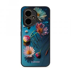 Etui ochronne do Honor 400 5G, Mobiwear Glossy Case, niebiesko-kwieciste