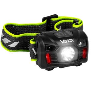 Latarka czołowa, czołówka Vayox VA0020 akumulatorowa 170lm, czarna